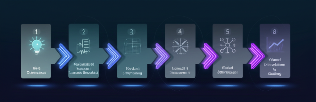 AI 기반 디지털 제품 제작 워크플로우를 보여주는 다이어그램