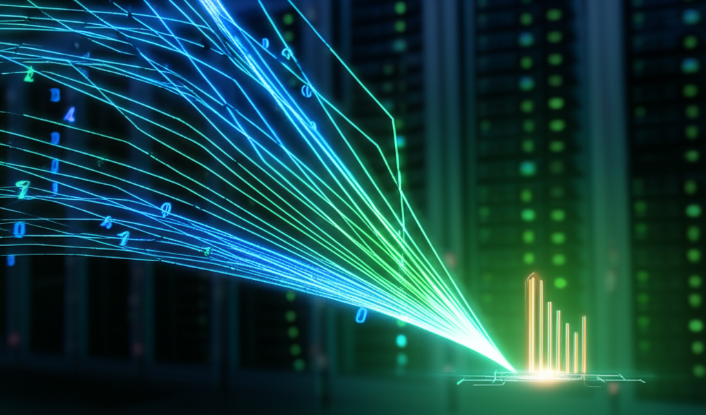 a line graph showing a sharp decline in AI inference costs over time, illustrating a 90% reduction goal