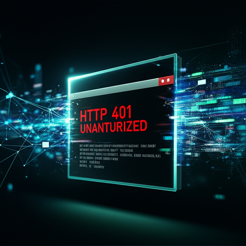 Screenshot of a common HTTP status code 401 error message in a developer console.