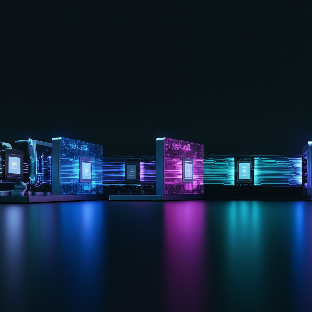 A roadmap with milestones, showing a clear path from current state to AI-optimized future.