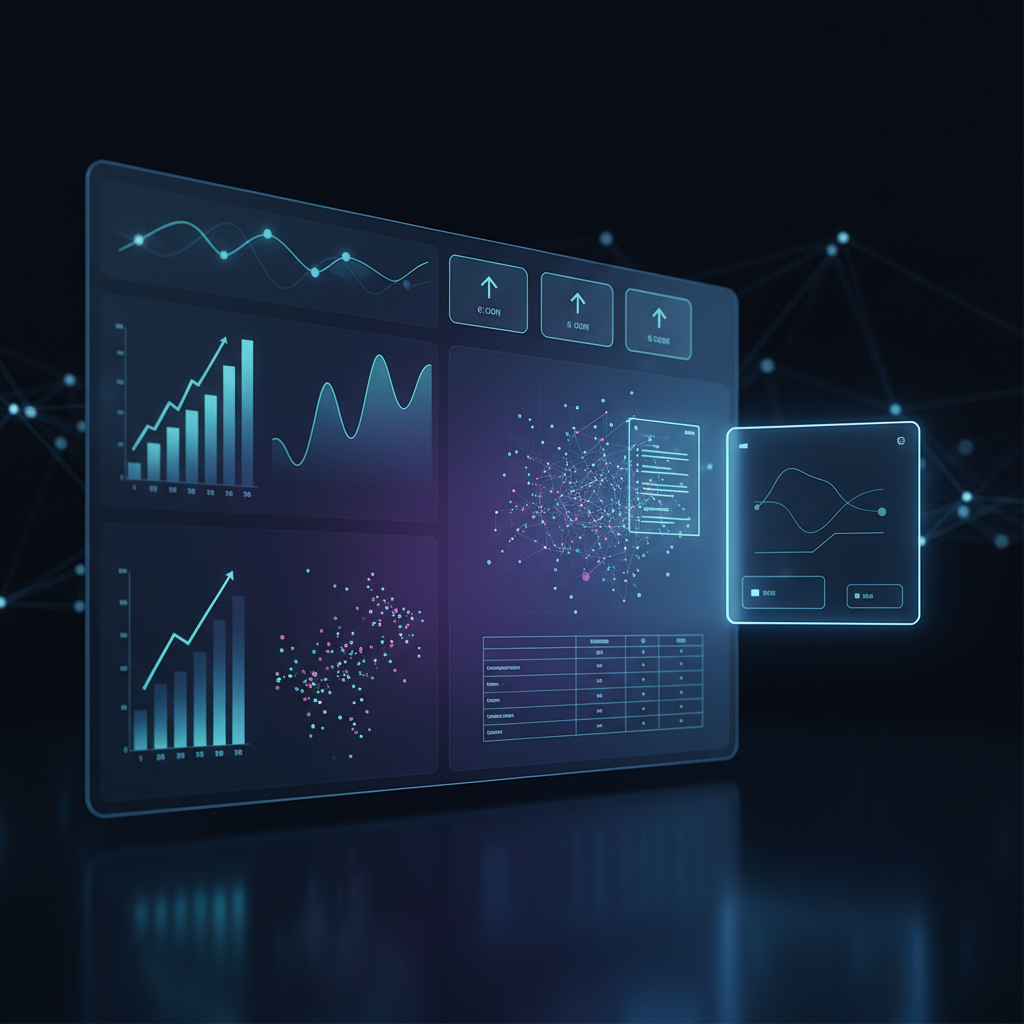A professional interacting with ChatGPT, where the AI is generating Excel formulas and advising on data visualization, leading to a professional-looking chart.