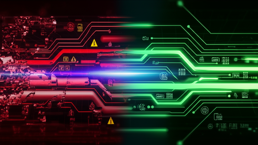 업무 자동화로 인해 여유로워진 직원이 다른 창의적인 업무에 집중하는 모습