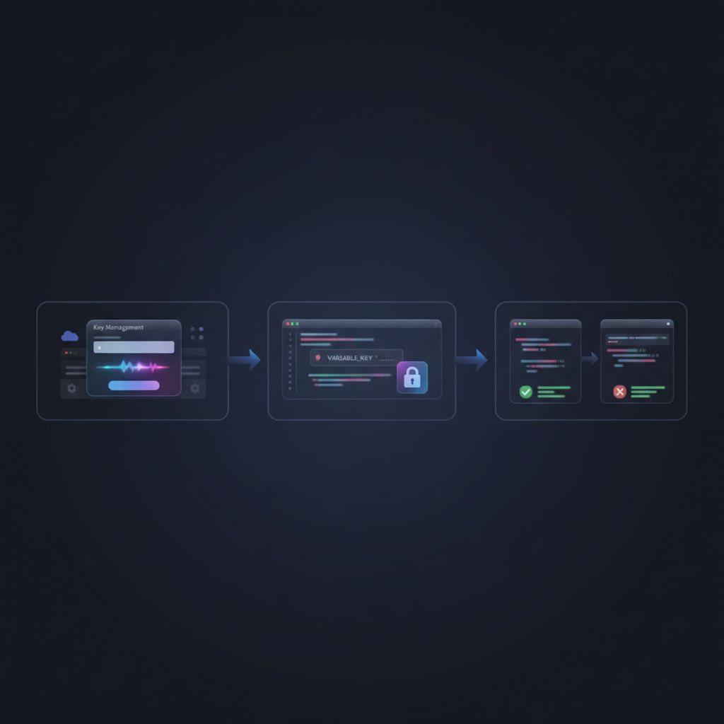 Python 환경 변수 설정을 통해 Gemini API 키를 안전하게 관리하는 코드 예시