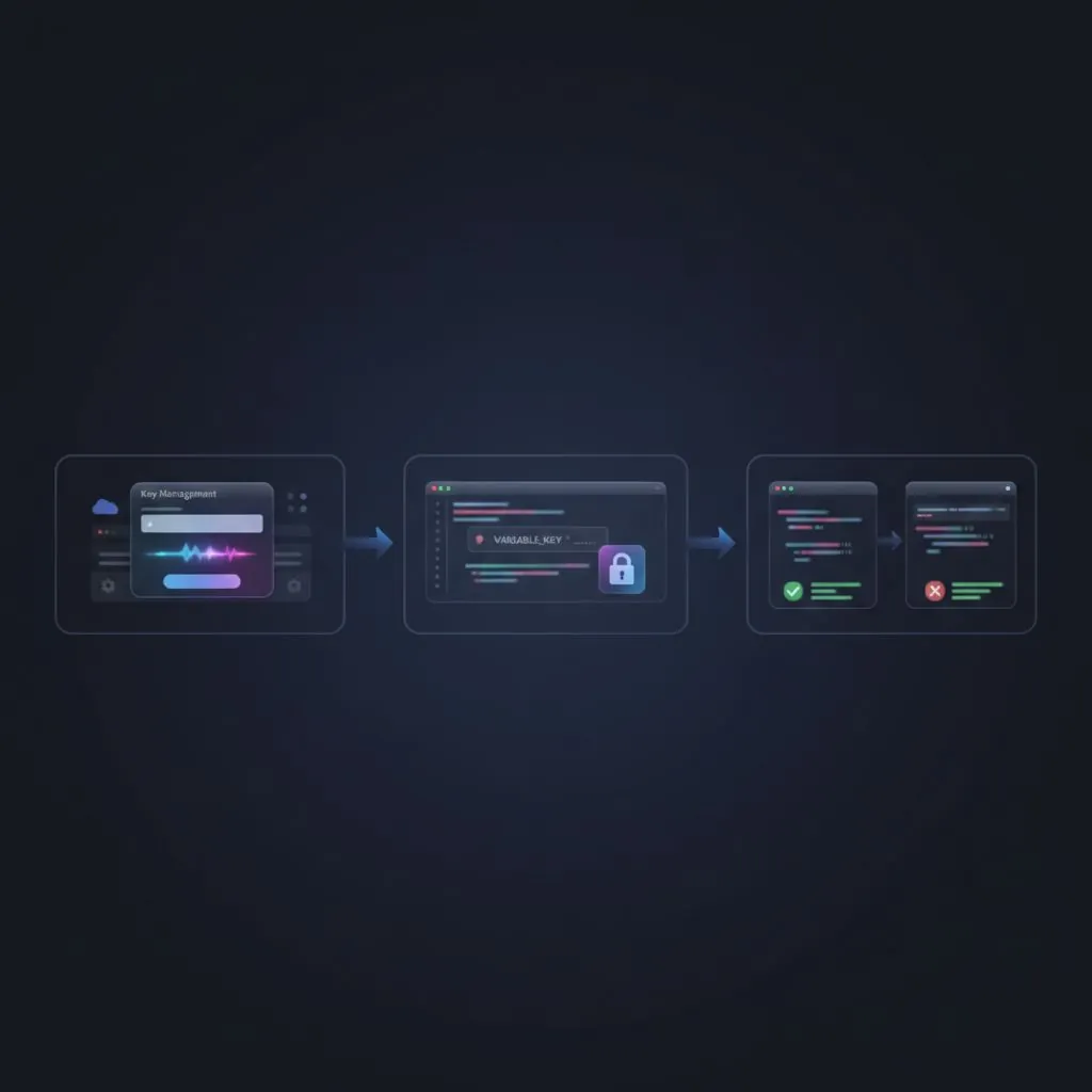 Python 환경 변수 설정을 통해 Gemini API 키를 안전하게 관리하는 코드 예시