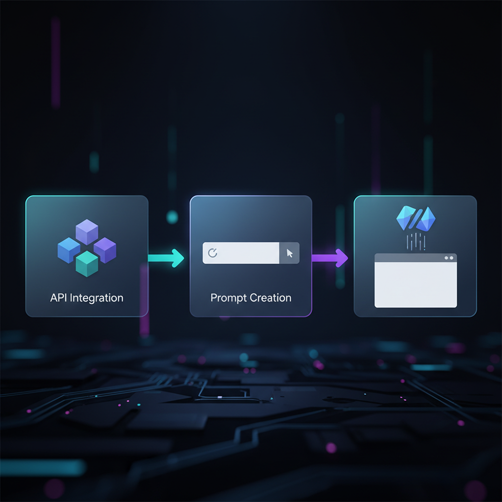 Google AI Studio interface showing a text prompt input field and the API key generation process