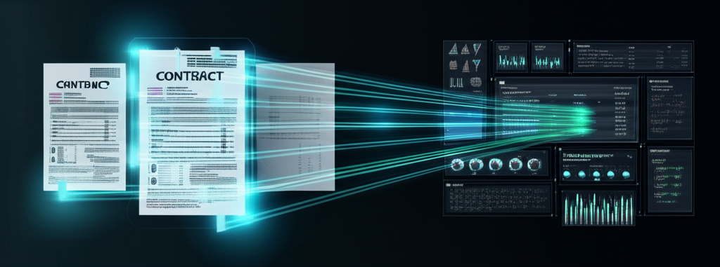 다양한 문서 유형을 분석하고 처리하는 AI 플랫폼의 대시보드