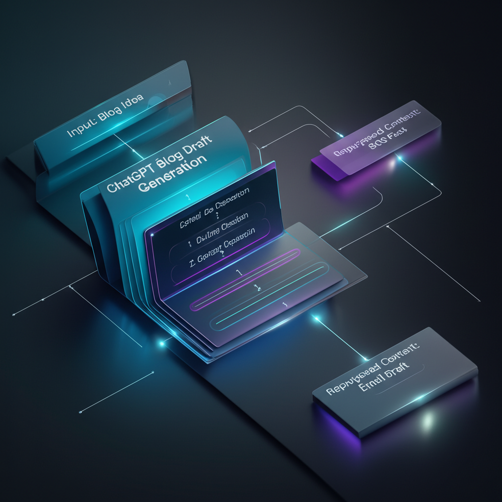 A flow chart diagram showing Zapier's trigger-action sequence with ChatGPT integrated